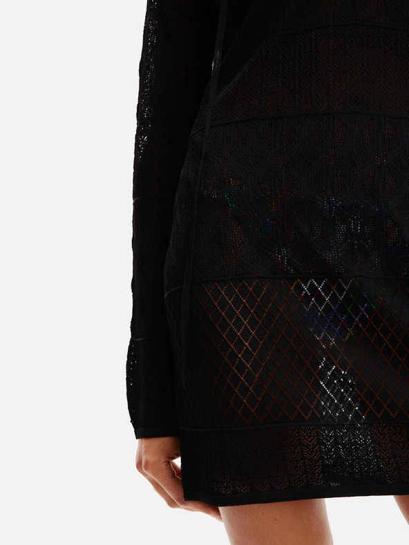 Desigual Černé dámské plážové šaty Desigual El Cairo