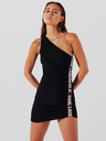 Karl Lagerfeld Černé dámské minišaty KARL LAGERFELD Elongated Logo Dress