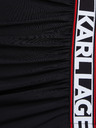 Karl Lagerfeld Černé dámské minišaty KARL LAGERFELD Elongated Logo Dress