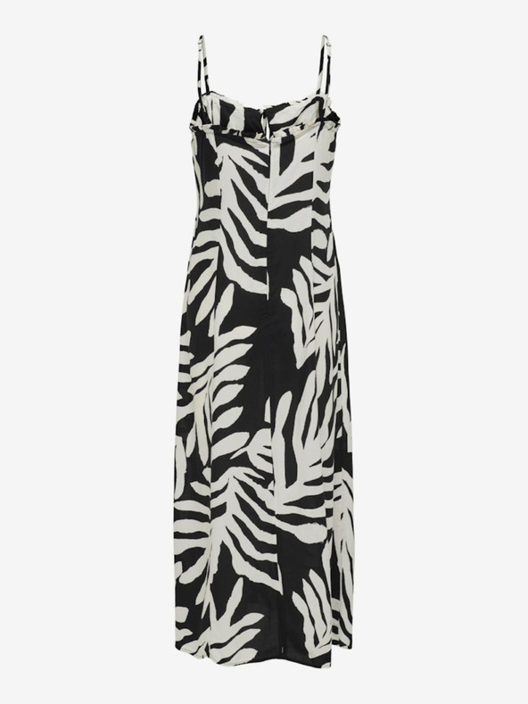 ONLY Černé dámské vzorované midišaty ONLY Nova