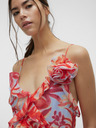 Vero Moda Krémovo-červené dámské květované šaty Vero Moda Marie