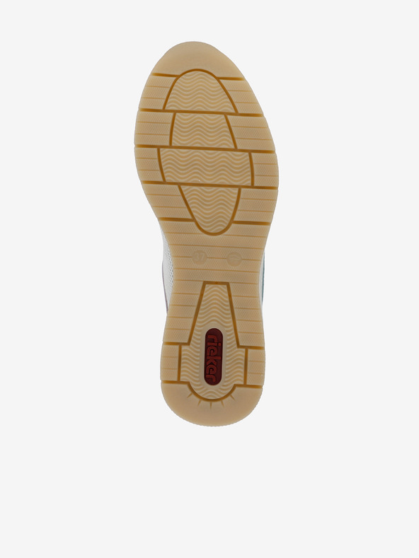 Rieker Krémovo-růžové dámské tenisky na klínku Rieker