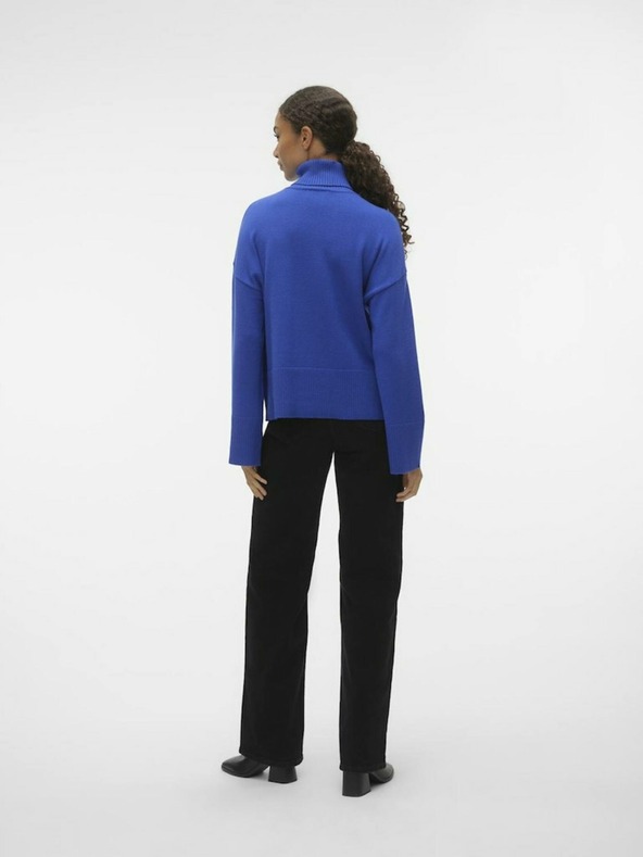 AWARE by VERO MODA Modrý dámský rolák AWARE by VERO MODA Gisela