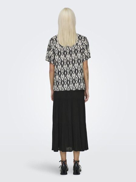 ONLY Černá dámská vzorovaná halenka ONLY Susan