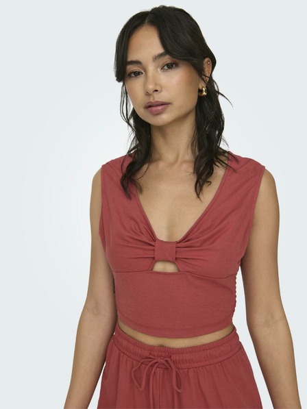 ONLY Cihlový dámský crop top ONLY Jany