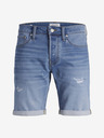 Jack & Jones Modré pánské džínové kraťasy Jack & Jones Rick