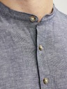 Jack & Jones Modrá pánská košile s příměsí lnu Jack & Jones Summer