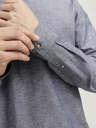Jack & Jones Modrá pánská košile s příměsí lnu Jack & Jones Summer