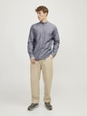 Jack & Jones Modrá pánská košile s příměsí lnu Jack & Jones Summer