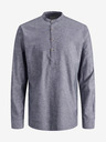 Jack & Jones Modrá pánská košile s příměsí lnu Jack & Jones Summer