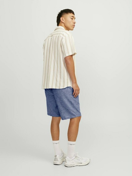 Jack & Jones Světle modré pánské chino kraťasy s příměsí lnu Jack & Jones Ace