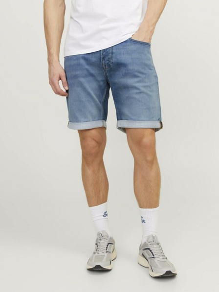 Jack & Jones Modré pánské džínové kraťasy Jack & Jones Rick