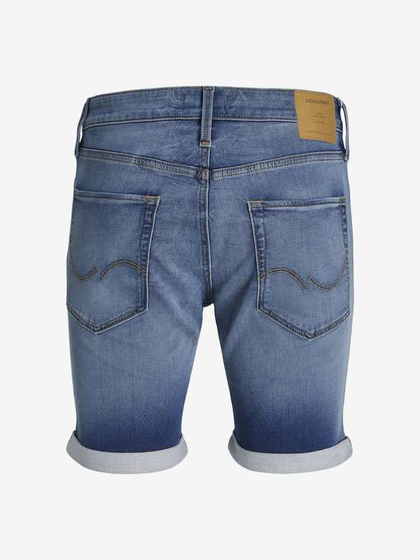 Jack & Jones Modré pánské džínové kraťasy Jack & Jones Rick