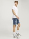 Jack & Jones Modré pánské džínové kraťasy Jack & Jones Rick