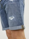 Jack & Jones Modré pánské džínové kraťasy Jack & Jones Rick