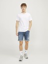 Jack & Jones Modré pánské džínové kraťasy Jack & Jones Rick