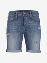 Jack & Jones Modré pánské džínové kraťasy Jack & Jones Rick