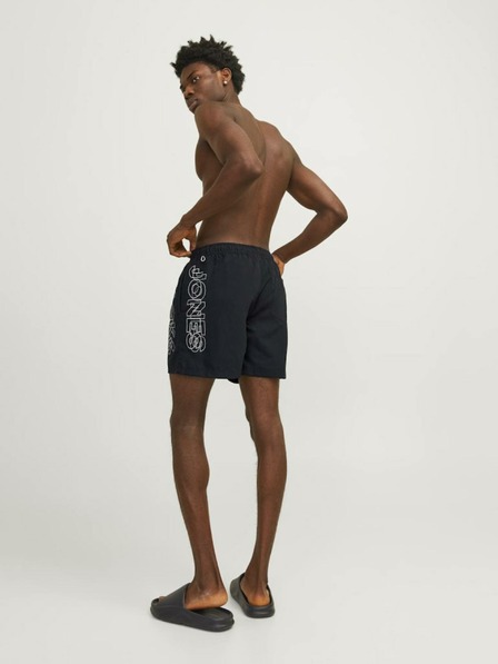 Jack & Jones Černé pánské plavky Jack & Jones Fiji