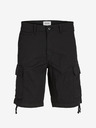 Jack & Jones Černé pánské cargo kraťasy Jack & Jones Cole