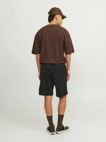 Jack & Jones Černé pánské teplákové kraťasy Jack & Jones Gordon
