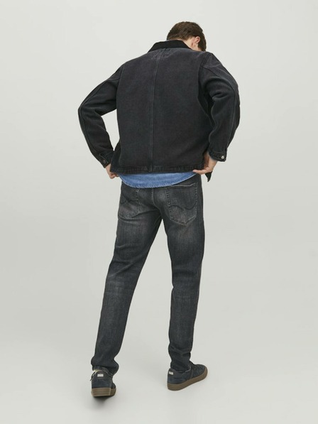 Jack & Jones Černé pánské straight fit džíny Jack & Jones Mike