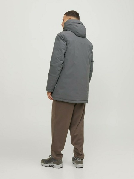 Jack & Jones Tmavě šedá pánská zimní parka Jack & Jones Tate