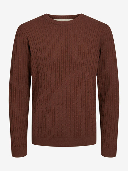Jack & Jones Hnědý pánský svetr Jack & Jones Arthur