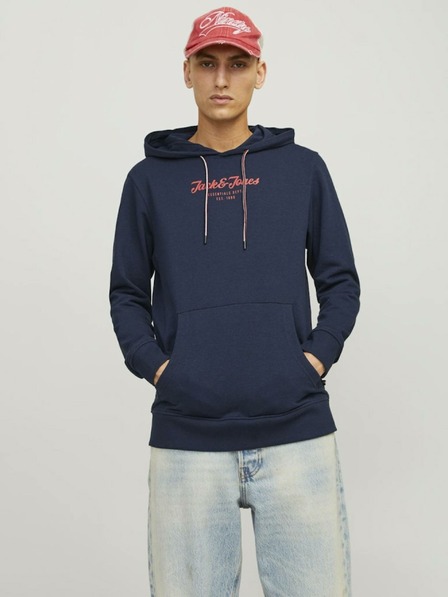 Jack & Jones Tmavě modrá pánská mikina s kapucí Jack & Jones Henry