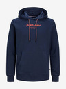 Jack & Jones Tmavě modrá pánská mikina s kapucí Jack & Jones Henry