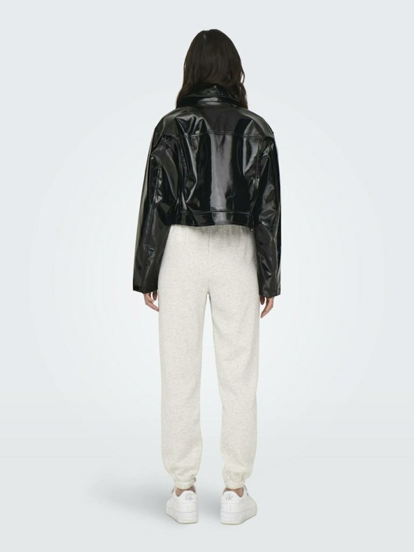 ONLY Černá dámská koženková bunda ONLY Simone