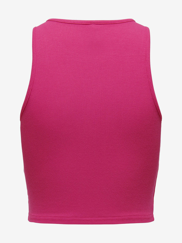 ONLY Tmavě růžové dámské crop top tílko ONLY Belia