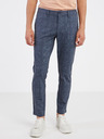 ONLY & SONS Tmavě modré pánské kostkované chino kalhoty ONLY & SONS Mark