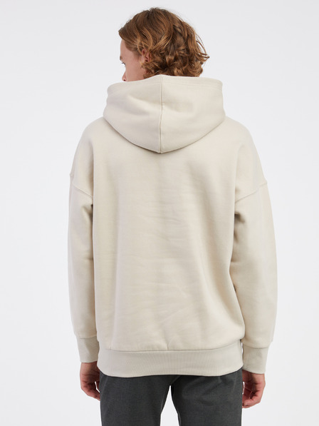 ONLY & SONS Béžová pánská basic mikina s kapucí ONLY & SONS Dan