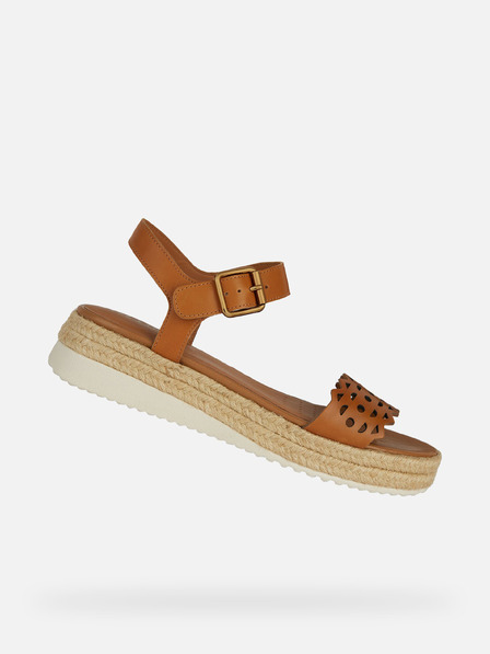 Geox Hnědé dámské sandály Geox Eolie