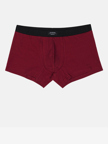 Ombre Clothing Vínové pánské boxerky Ombre Clothing