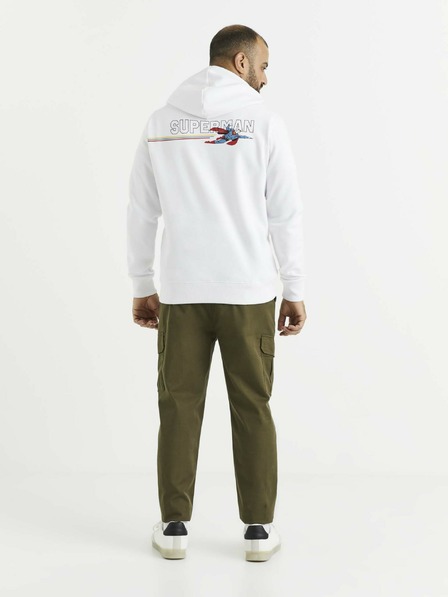 Celio Bílá pánská mikina s potiskem Celio Lvemansw