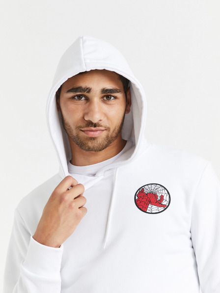 Celio Bílá pánská mikina Celio Lvespidsw