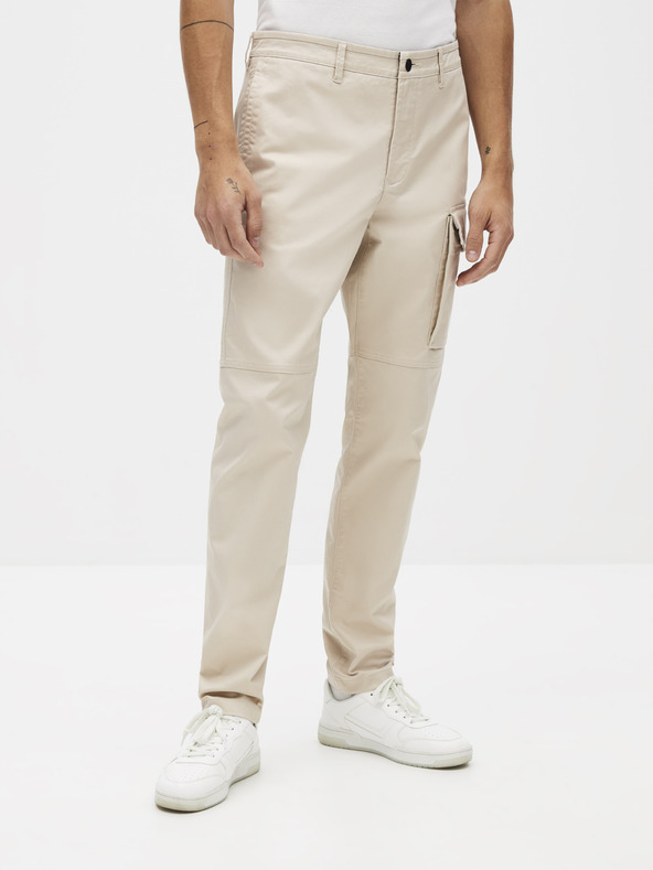 Celio Béžové kalhoty Celio Sokargo