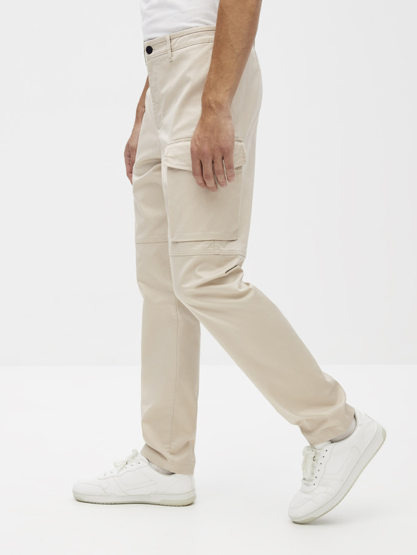 Celio Béžové kalhoty Celio Sokargo