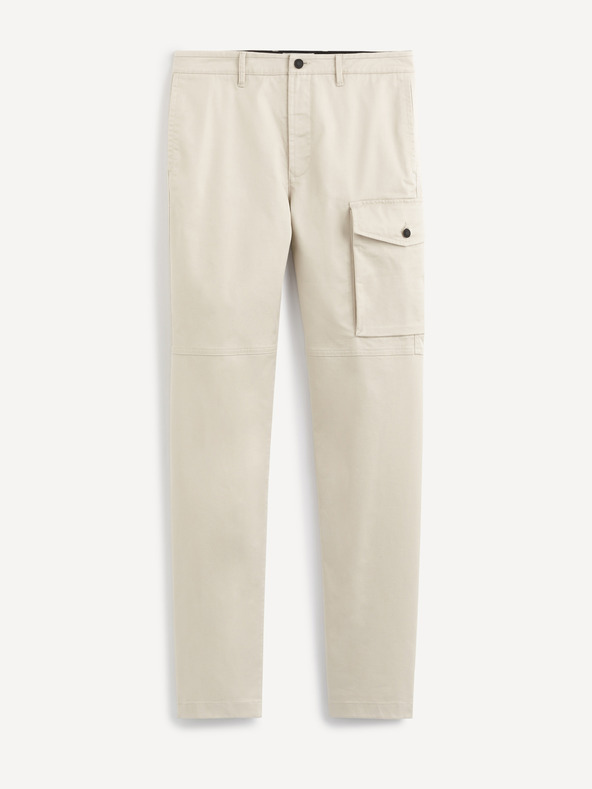 Celio Béžové kalhoty Celio Sokargo