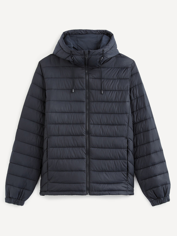 Celio Tmavě modrá prošívaná bunda Celio Sucolor