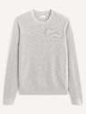 Celio Světle šedý basic svetr Celio Tepic