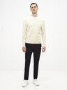 Celio Bílý basic svetr Celio Tepic