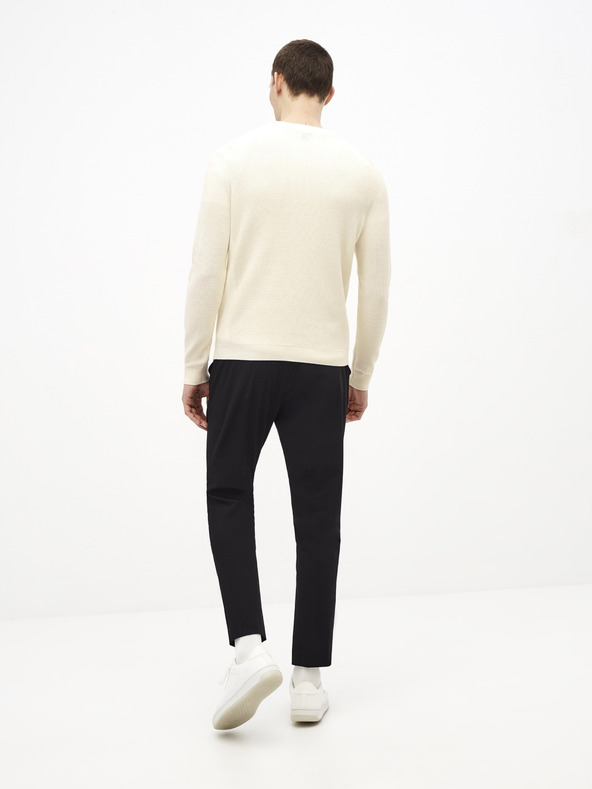 Celio Bílý basic svetr Celio Tepic