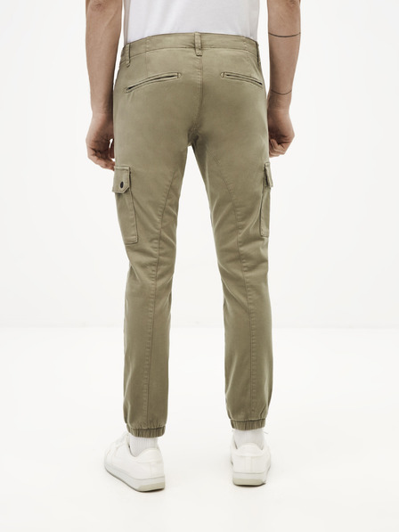 Celio Khaki pánské kalhoty Celio Solyte