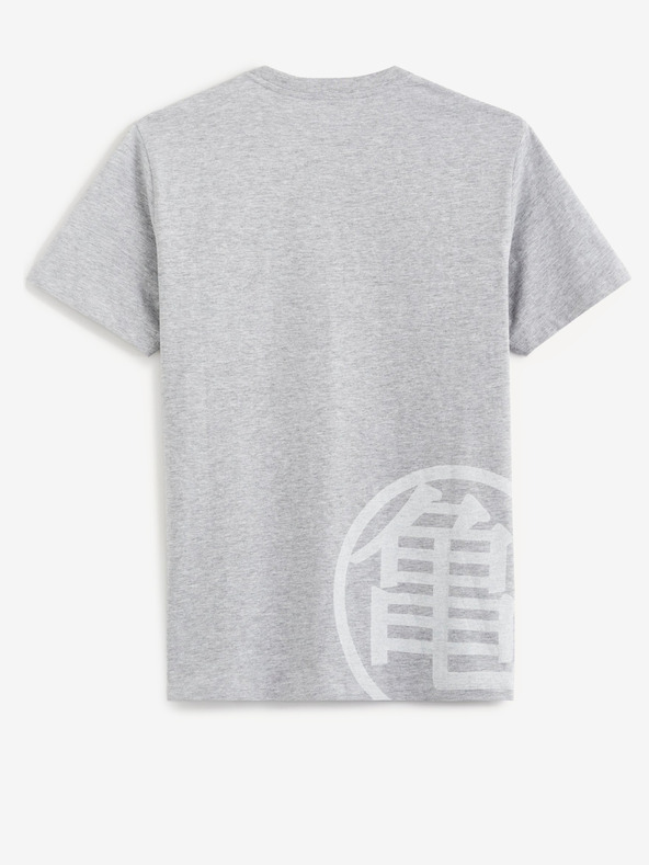 Celio Šedé pánské tričko Celio Dragon Ball Super