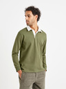 Celio Zelené pánské polo tričko Celio Vemix