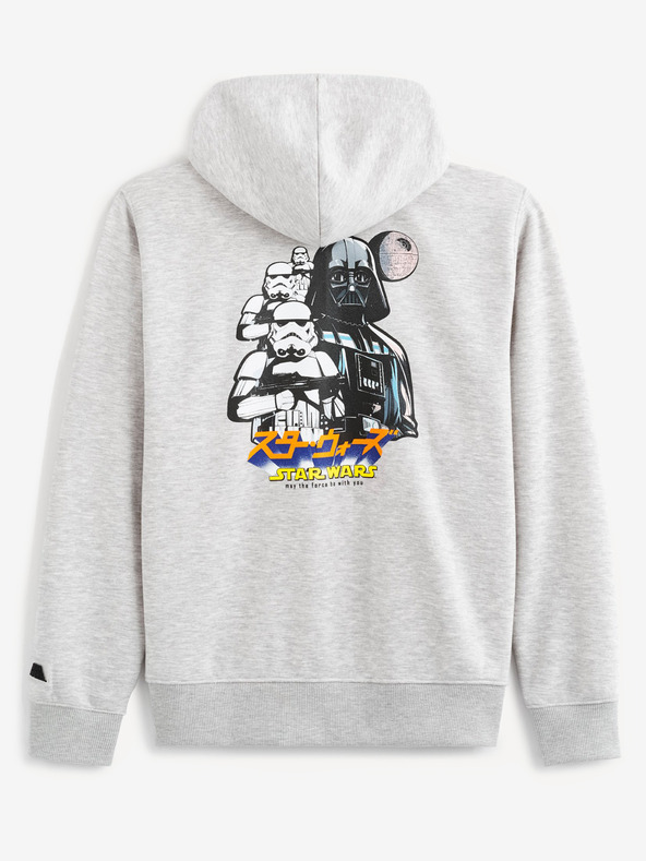 Celio Šedá pánská mikina Celio Star Wars