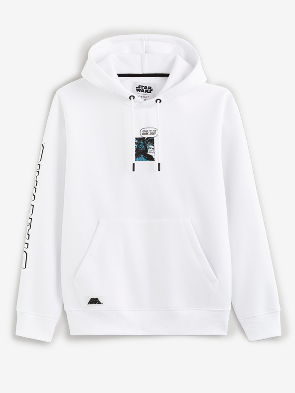 Celio Bílá pánská mikina Celio Star Wars