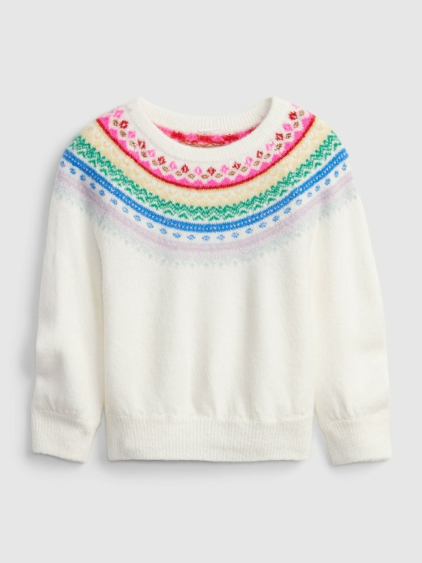 GAP Baby pletený svetr se vzorem GAP